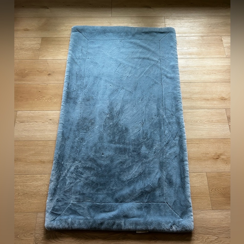 Light Blue Travel Minky Couture Blanket